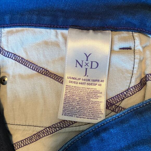 NYDJ Alina Legging Ankle Blue Stretch Jeans, Size 14 - Picture 7 of 7